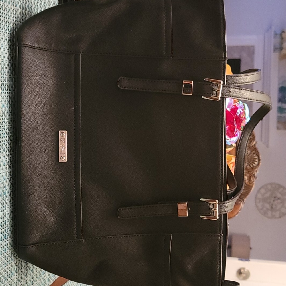 David Jones black tote purse used
